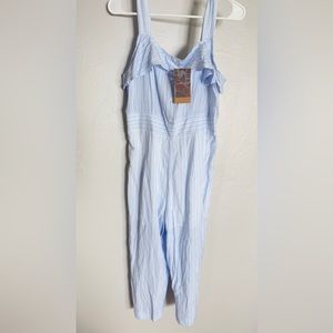 Baby Blue & White Romper/Jumpsuit